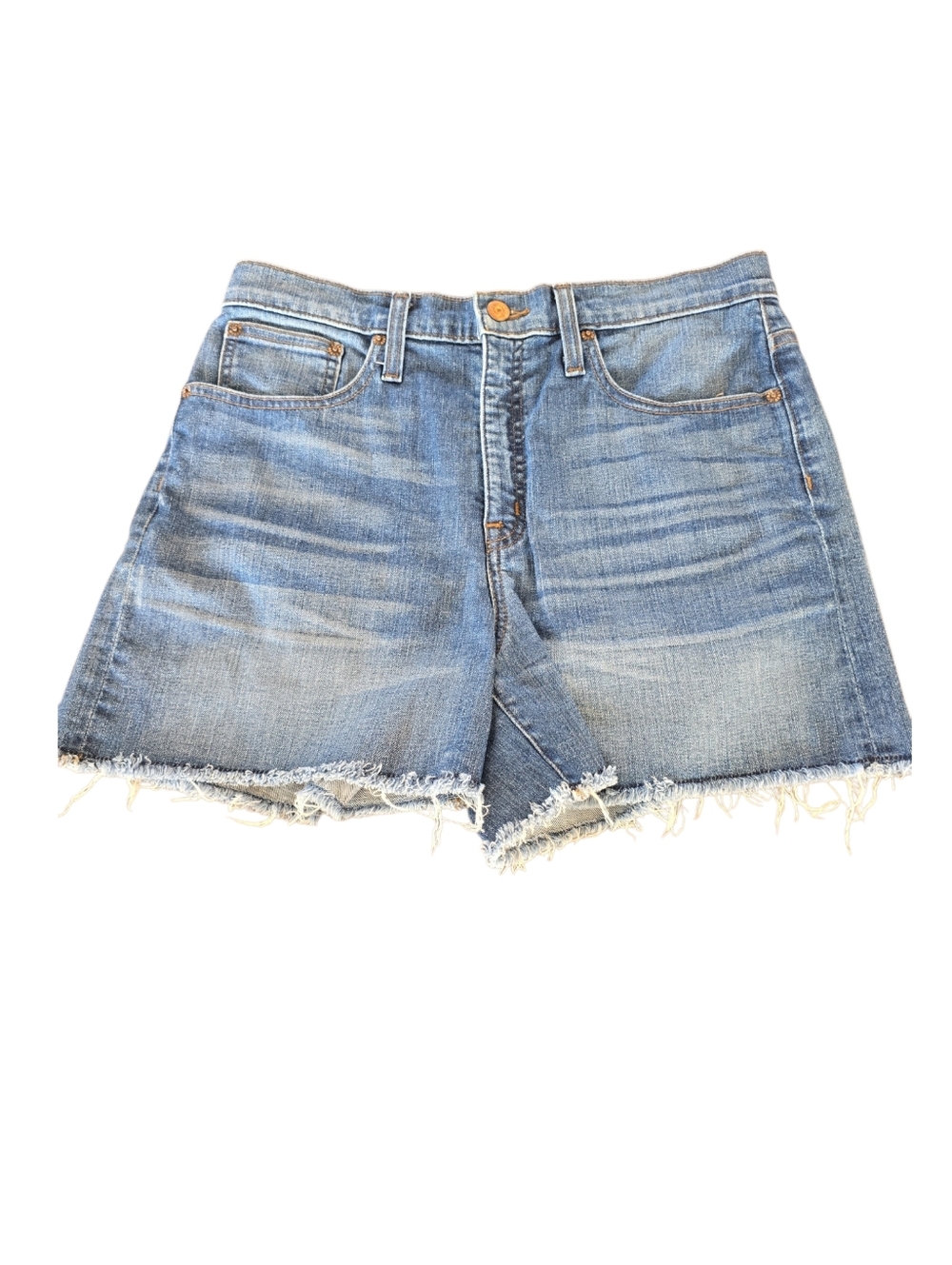J Crew Denim Shorts Light Wash Raw Hem